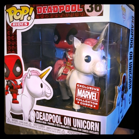 funko deadpool on unicorn